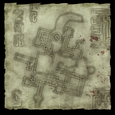 mapa grobowca kapłana na wschodzie