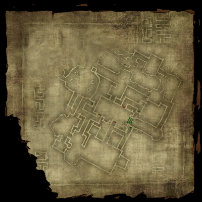 mapa grobowca kapłana za wodospadem