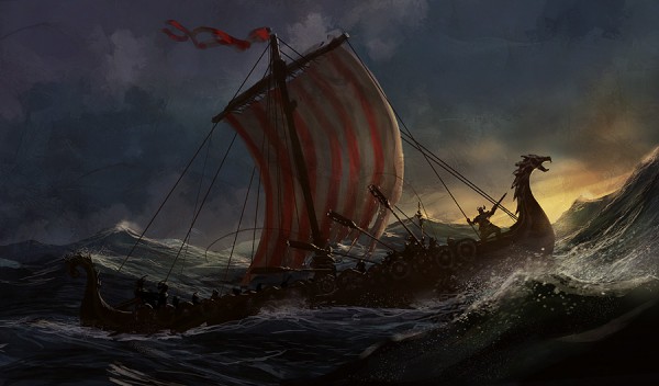 statek wikingów