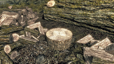 tartak, drwalstwo, skyrim