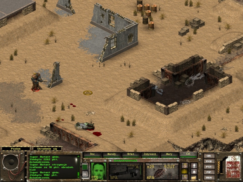 fallout tactics,st. louis,baza,mutanci,finał