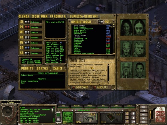 fallout tactics,newton,łupieżca