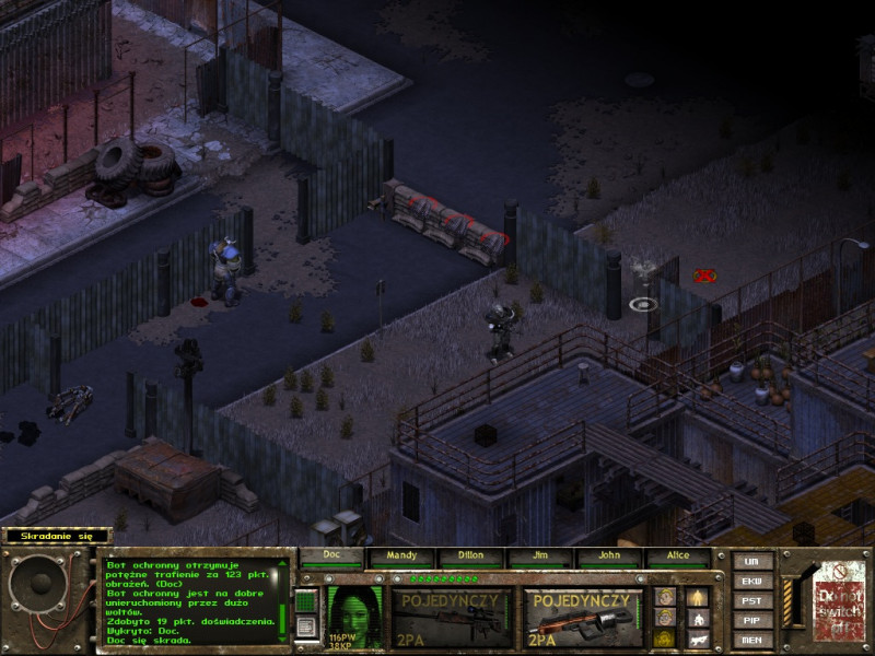 fallout tactics,newton,skradanie