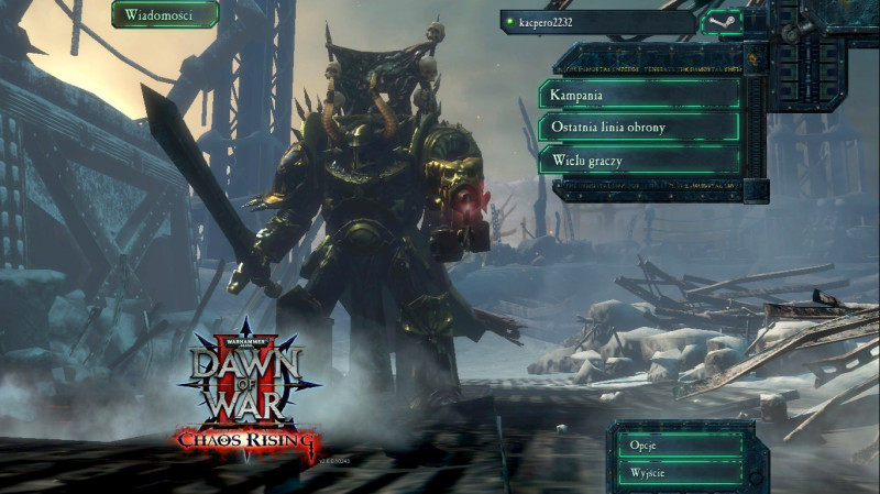okładka, Warhammer 40:000 Dawn of War II: Chaos Rising,warhammer 40:000 dawn of war ii: chaos rising
